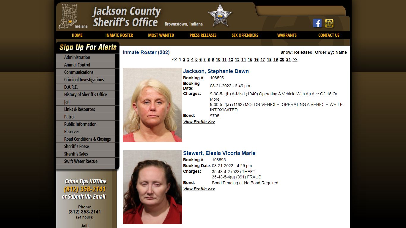 Inmate Roster - Current Inmates Booking Date Descending - Jackson ...